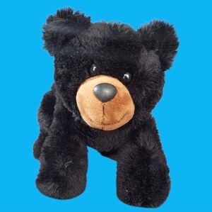 Aurora Black Bear Plush Stuffed Animal 11"